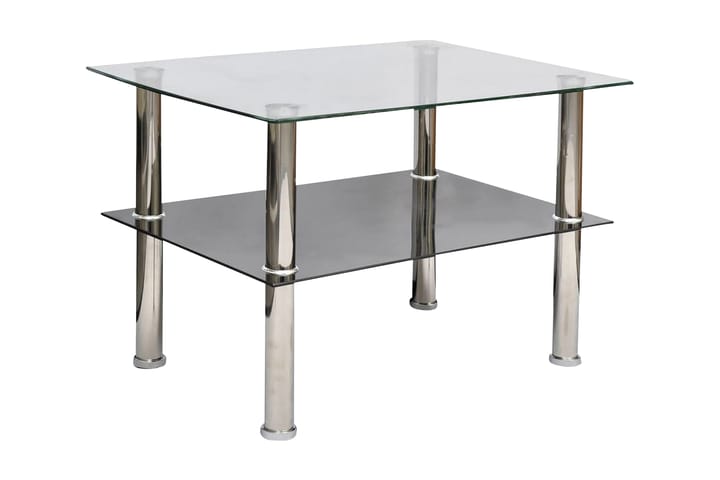 Soffbord glas 2 nivåer - Silver - Möbler - Bord & matgrupp - Soffbord