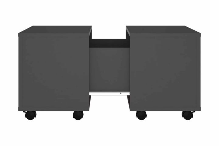 Soffbord grå 60x60x38 cm spånskiva - Grå - Möbler - Bord & matgrupp - Soffbord - Soffbord med hjul