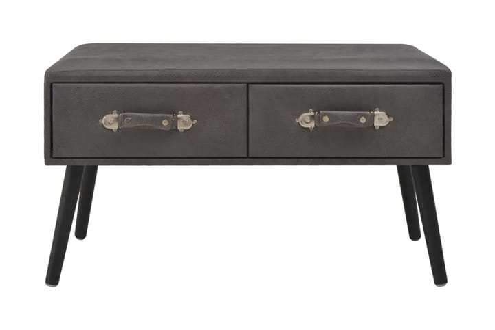 Soffbord grå 80x40x46 cm konstläder - Grå - Möbler - Bord & matgrupp - Soffbord