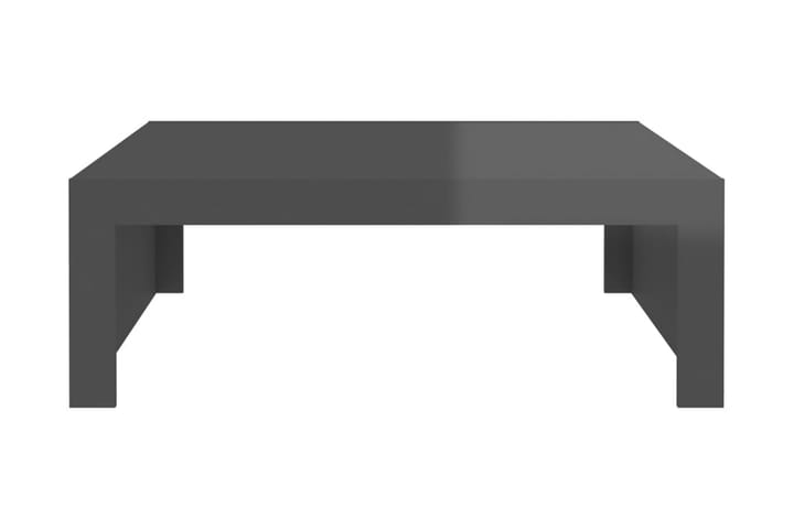 Soffbord grå högglans 100x100x35 cm - Grå - Möbler - Bord & matgrupp - Soffbord