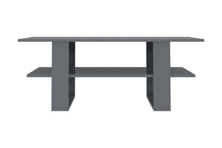 Soffbord grå högglans 110x55x42 cm spånskiva - Grå - Möbler - Bord & matgrupp - Soffbord