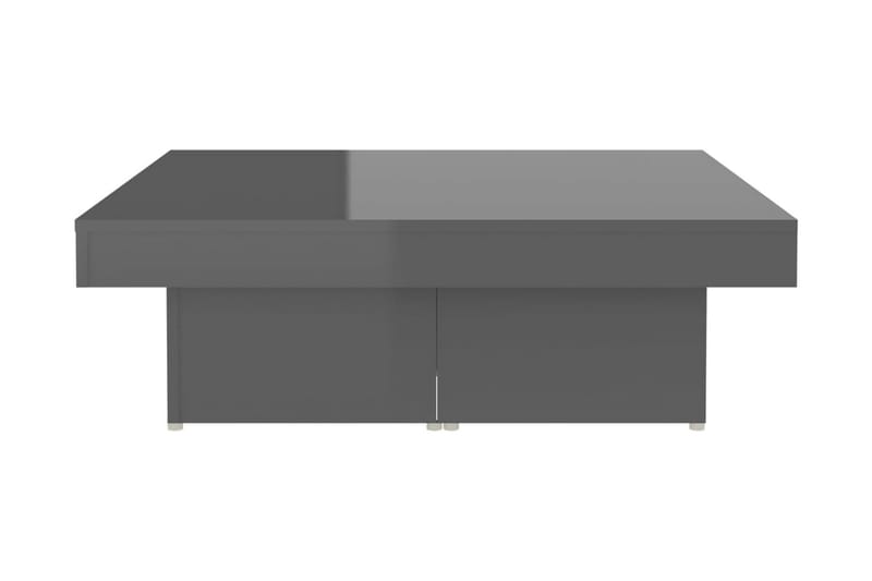 Soffbord grå högglans 90x90x28 cm spånskiva - Grå - Möbler - Bord & matgrupp - Soffbord