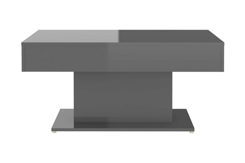 Soffbord grå högglans 96x50x45 cm spånskiva - Grå - Möbler - Bord & matgrupp - Soffbord