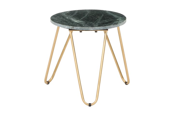 Soffbord grön 40x40x40 cm äkta sten med marmorstruktur - Grön - Möbler - Bord & matgrupp - Soffbord