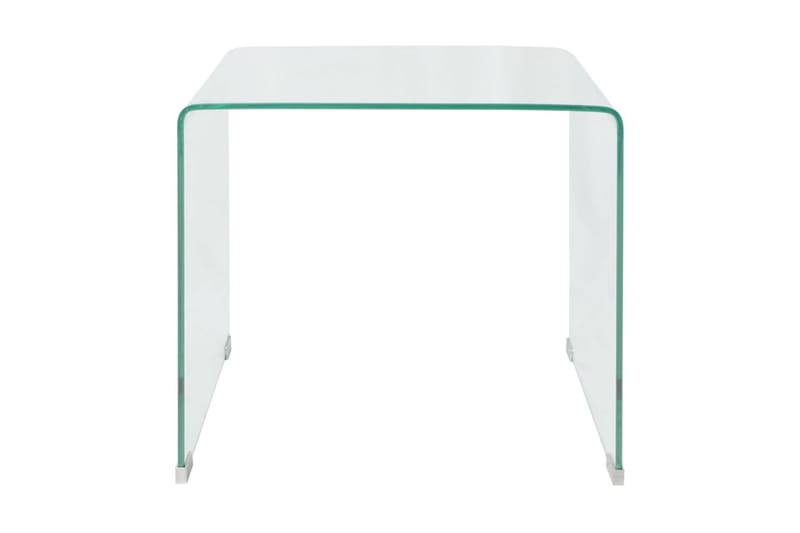 Soffbord härdat klarglas 49,5x50x45 cm - Transparent - Möbler - Bord & matgrupp - Soffbord