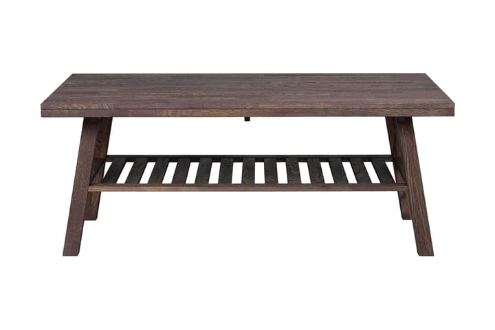 Soffbord Harlem 130 cm med Förvaring Hyllor - Valnötsbrun - Möbler - Bord & matgrupp - Soffbord