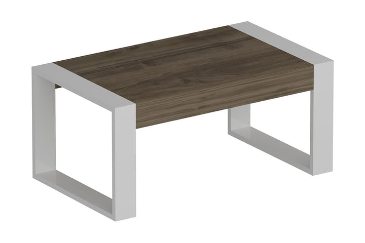 Soffbord Kahleya 90 cm - Valnötsbrun/Vit - Möbler - Bord & matgrupp - Soffbord