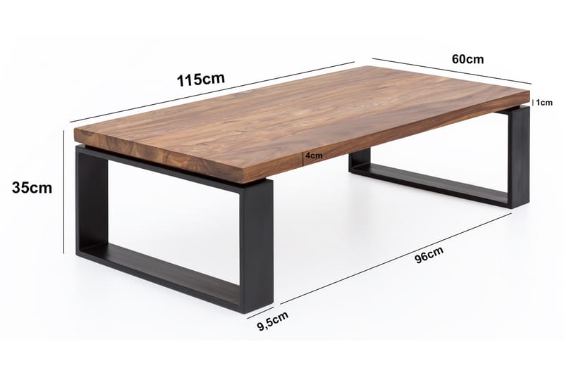 Soffbord Kovacs 115 cm - Trä|natur - Möbler - Bord & matgrupp - Soffbord