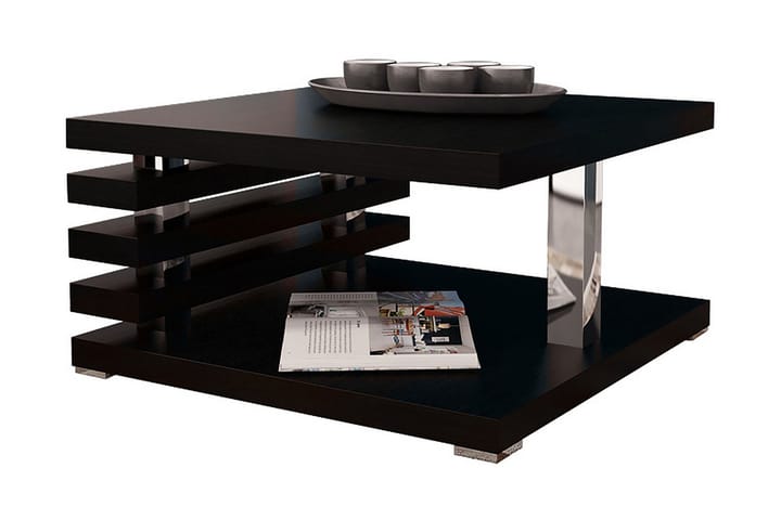 Soffbord Kurama 60 cm med Förvaring Hylla - Svart - Möbler - Bord & matgrupp - Soffbord