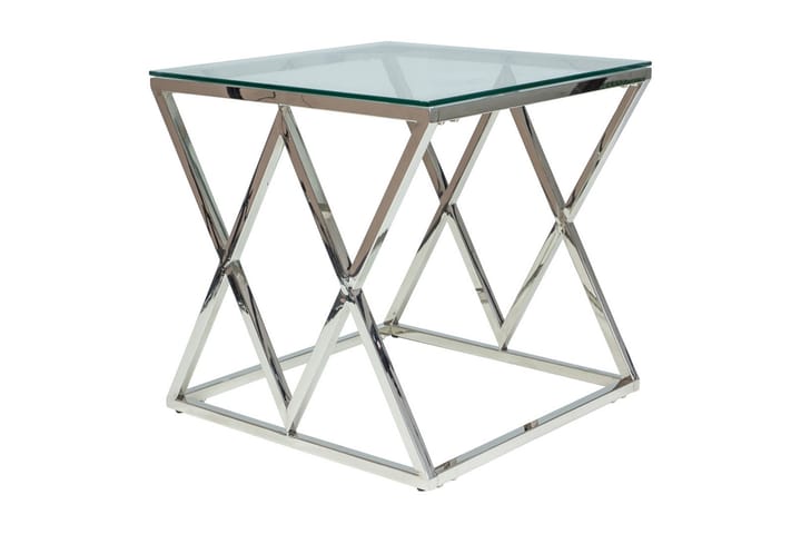 Soffbord Kyodo 55 cm - Glas/Silver - Möbler - Bord & matgrupp - Soffbord