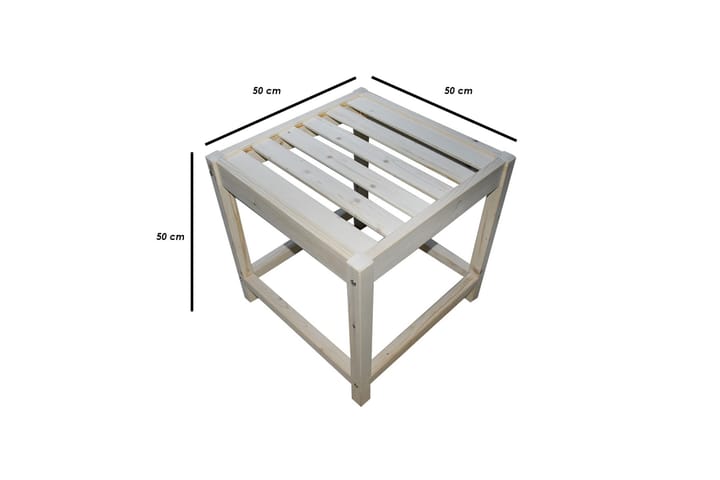Soffbord Laggartorp 50x50x50 cm - Brun - Möbler - Bord & matgrupp - Soffbord