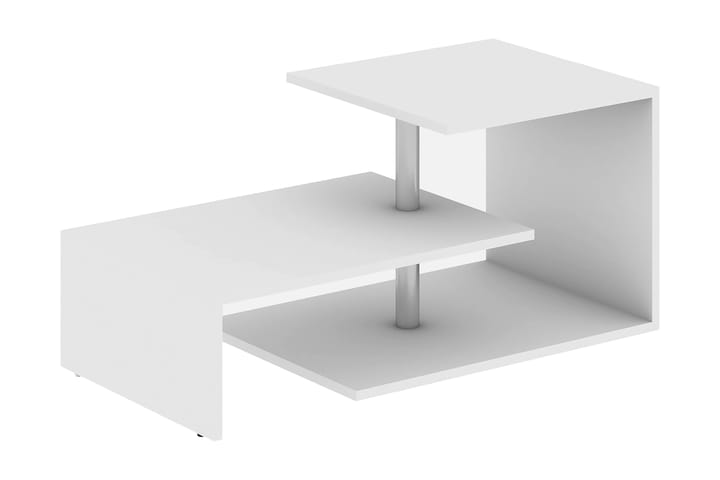 Soffbord Lalenius 100 cm med Förvaring Hylla - Vit - Möbler - Bord & matgrupp - Soffbord