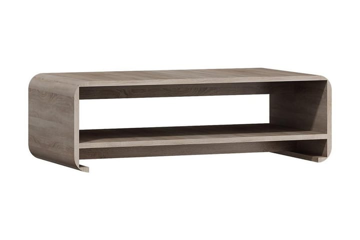 Soffbord Linkina 120 cm med Förvaring Hylla - Beige/Grå - Möbler - Bord & matgrupp - Soffbord