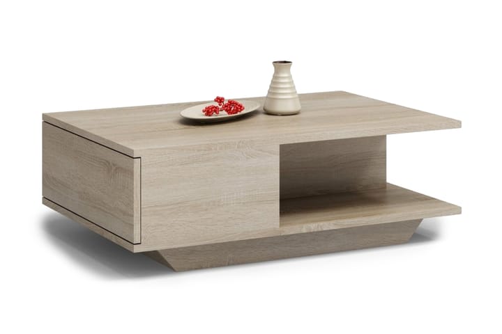 Soffbord Lochbuie 90 cm med Förvaring Hylla + Lucka - Sonomaek - Möbler - Bord & matgrupp - Soffbord - Soffbord med förvaring