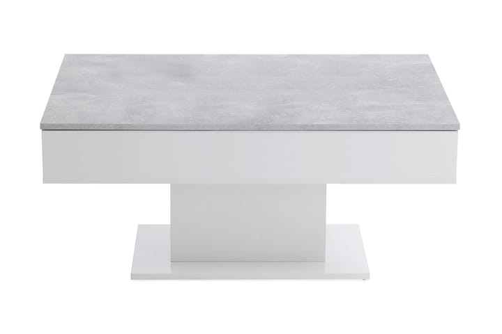 Soffbord Luchansky 100 cm - Betonggrå/Vit - Möbler - Bord & matgrupp - Sminkbord & toalettbord