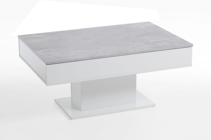 Soffbord Luchansky 100 cm - Betonggrå/Vit - Möbler - Bord & matgrupp - Soffbord
