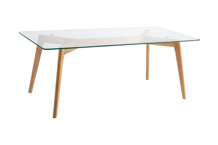 Soffbord Malmesbury 120 cm - Glas/Trä/Natur - Möbler - Bord & matgrupp - Soffbord