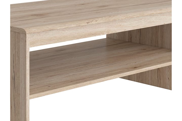 Soffbord Marata 110 cm med Förvaring Hylla - Ljus Ekfärg - Möbler - Bord & matgrupp - Soffbord
