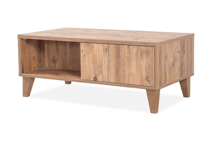 Soffbord Masako 110 cm med Förvaring Hyllor + Luckor - Trä - Möbler - Bord & matgrupp - Soffbord