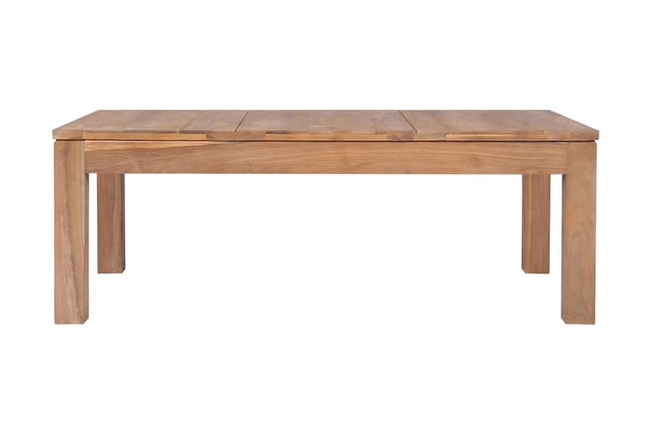 Soffbord massiv teak med naturlig finish 110x60x40 cm - Brun - Möbler - Bord & matgrupp - Soffbord