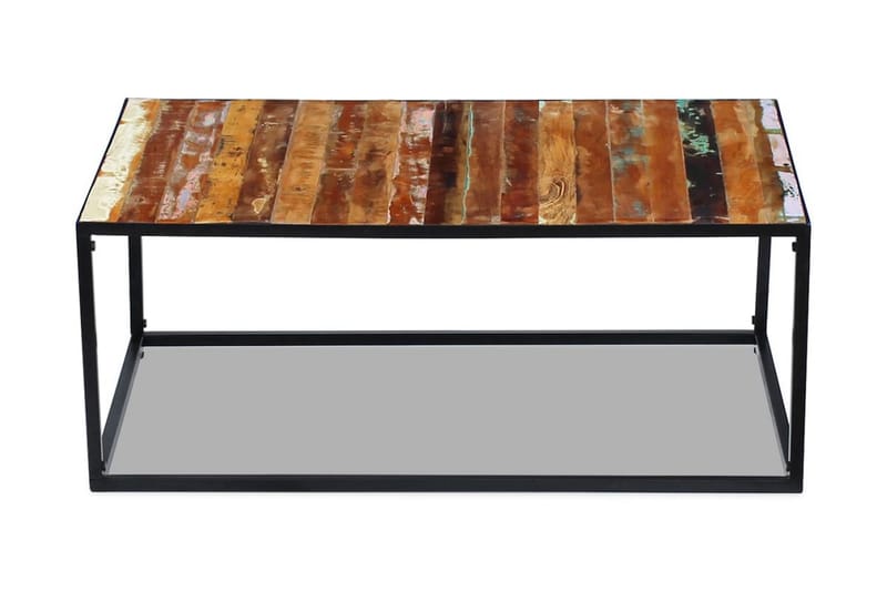 Soffbord massivt återvunnet trä 100x60x40 cm - Flerfärgad - Möbler - Bord & matgrupp - Soffbord