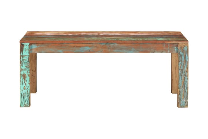 Soffbord massivt återvunnet trä 100x60x40 cm - Flerfärgsdesign - Möbler - Bord & matgrupp - Soffbord