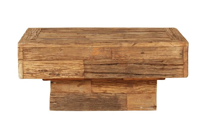 Soffbord massivt återvunnet trä 70x70x30 cm - Brun - Möbler - Bord & matgrupp - Soffbord