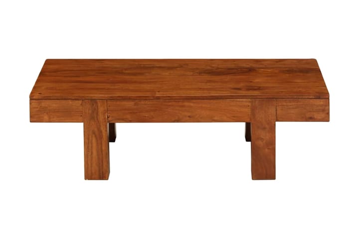 Soffbord massivt akaciaträ med sheshamfinish 100x50x30 cm - Brun - Möbler - Bord & matgrupp - Soffbord