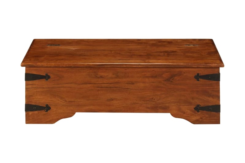 Soffbord massivt akaciaträ med sheshamfinish 110x55x35 cm - Brun - Möbler - Bord & matgrupp - Soffbord