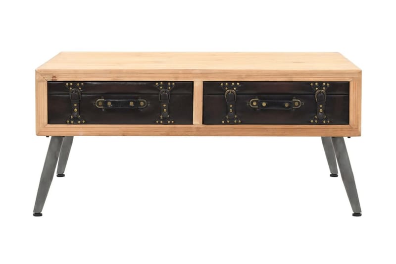 Soffbord massivt granträ 115x55x50 cm - Brun - Möbler - Bord & matgrupp - Soffbord