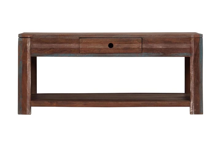 Soffbord massivt trä vintage 88x50x38 cm - Brun - Möbler - Bord & matgrupp - Soffbord