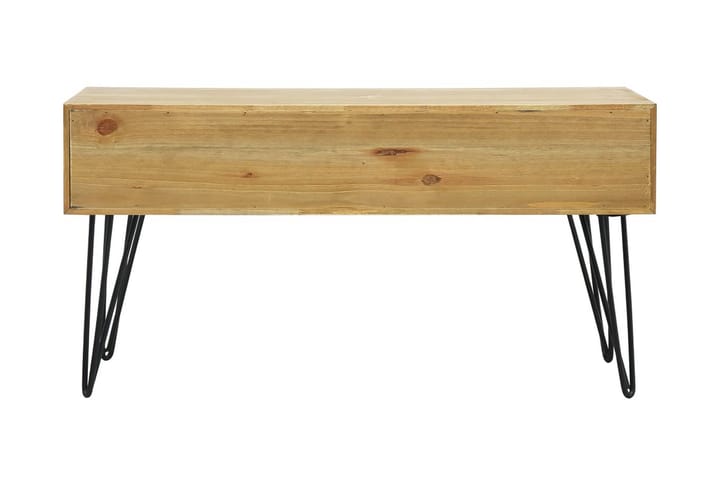 Soffbord med 2 lådor sniderier brun 80x40x40,5 cm trä - Grå - Möbler - Bord & matgrupp - Soffbord