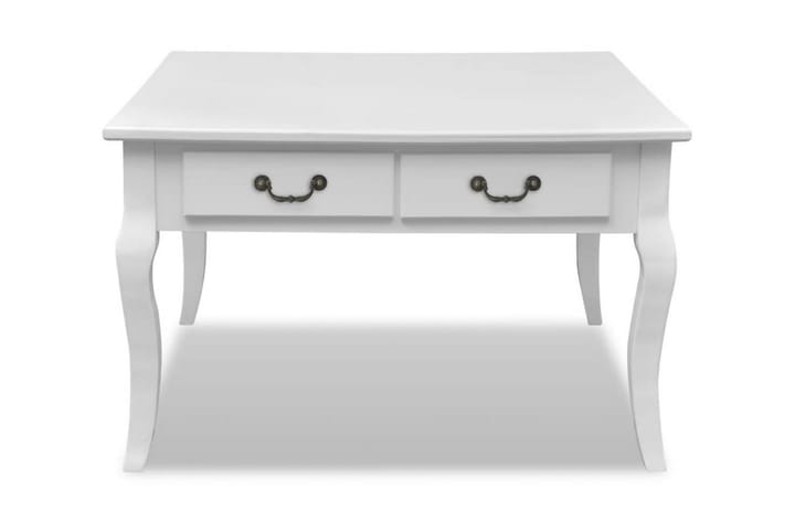 Soffbord med 4 lådor vit - Vit - Möbler - Bord & matgrupp - Soffbord