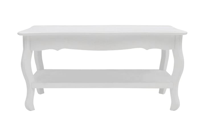 Soffbord med hylla MDF vit - Vit - Möbler - Bord & matgrupp - Soffbord