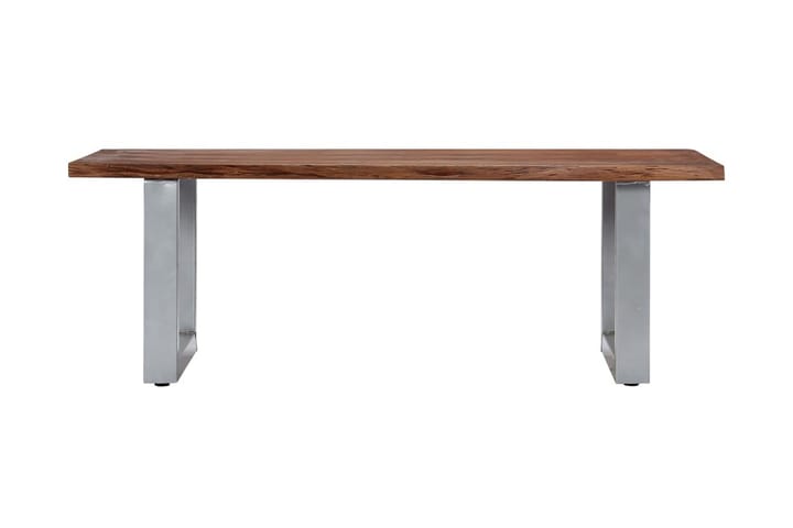 Soffbord med levande kanter 115x60x40 cm massivt akaciaträ - Brun - Möbler - Bord & matgrupp - Soffbord