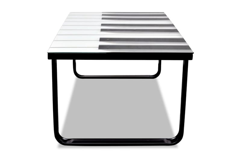 Soffbord med pianotryck glasskiva - Flerfärgad - Möbler - Bord & matgrupp - Soffbord