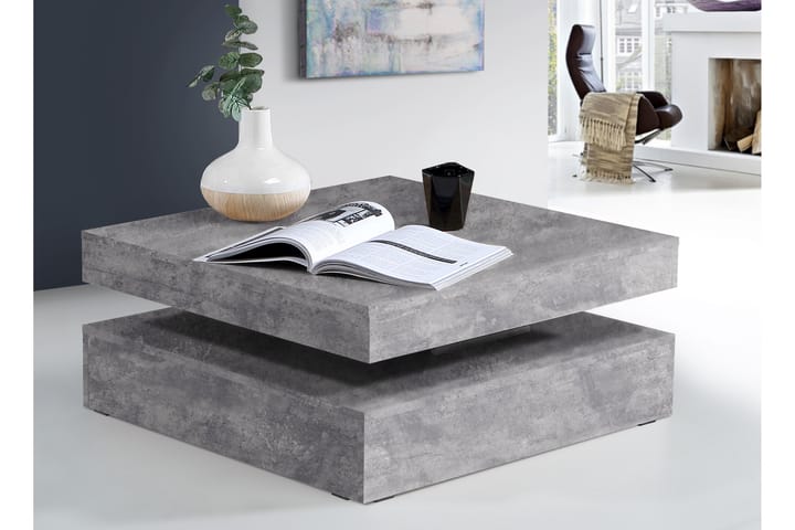 Soffbord Mesne 78 cm med Förvaring Hylla - Ljusgrå - Möbler - Bord & matgrupp - Soffbord
