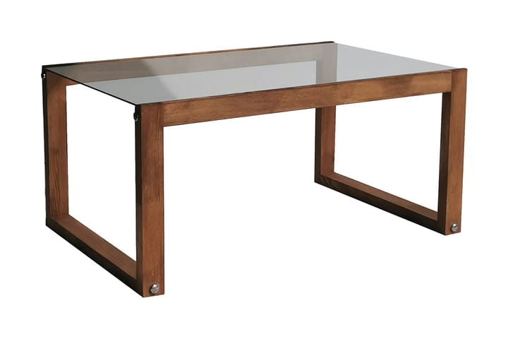 Soffbord Mockba 85 cm - Natur/Glas - Möbler - Bord & matgrupp - Soffbord