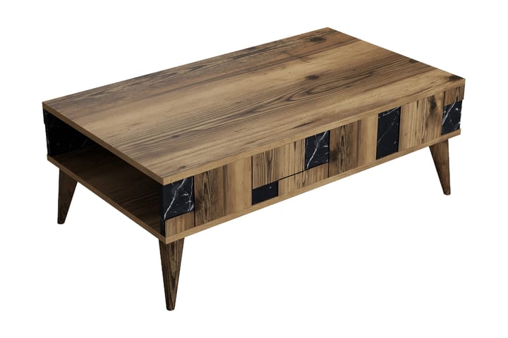 Soffbord Moyano 105 cm - Mörkbrun/Svart - Möbler - Bord & matgrupp - Soffbord