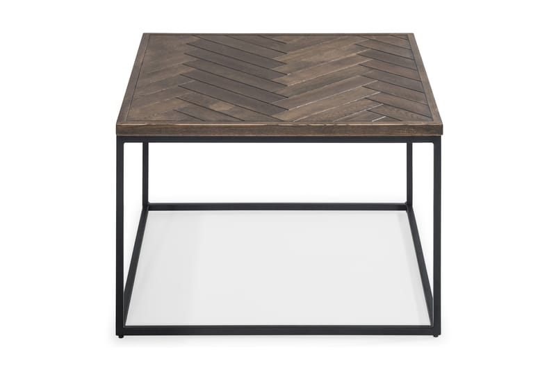 Soffbord Narses 70 cm Fiskbensmönster - Mörkbrun/Svart - Möbler - Bord & matgrupp - Soffbord
