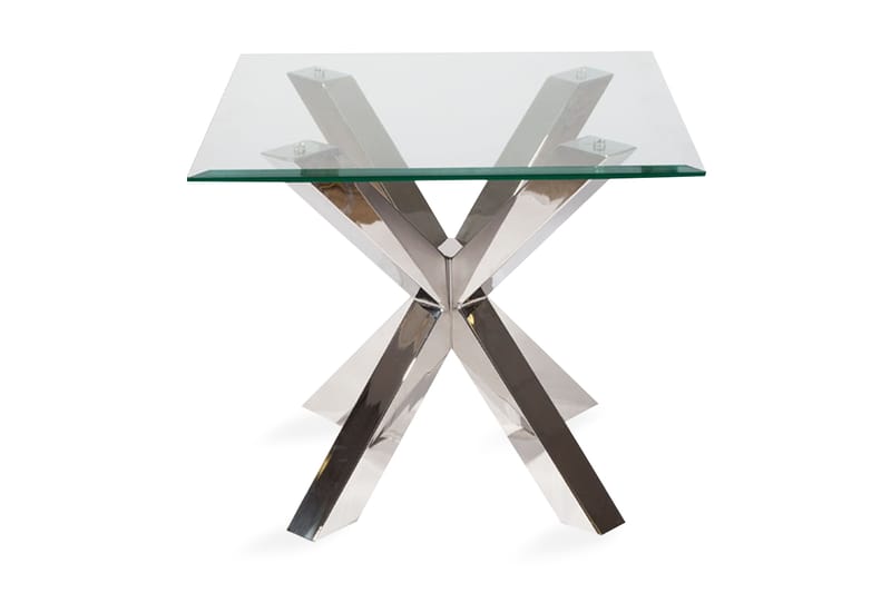 Soffbord New York 63 cm - Glas/Krom - Möbler - Bord & matgrupp - Kontorsbord - Skrivbord - Hörnskrivbord