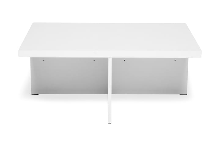 Soffbord Oliver 100 cm med 2 Pallplatser - Vit - Möbler - Bord & matgrupp - Soffbord