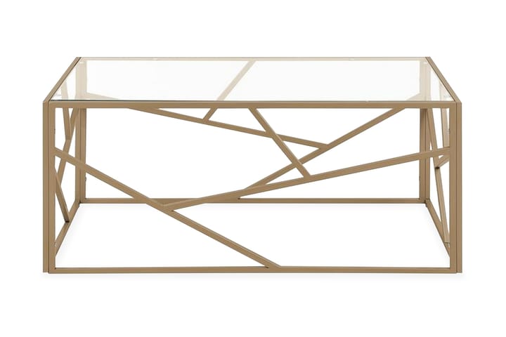 Soffbord Orland 100 cm - Glas/Guld - Möbler - Bord & matgrupp - Marmorbord