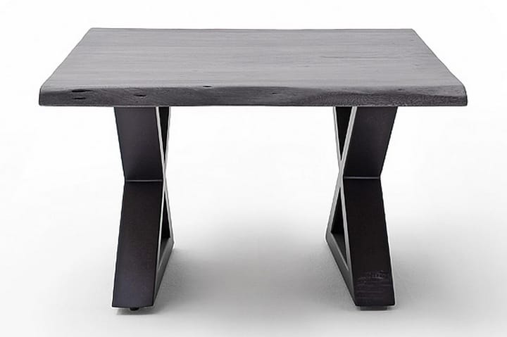 Soffbord Pomaire 75 cm Ben X-form - Akacia/Grå/Antracit - Möbler - Bord & matgrupp - Soffbord