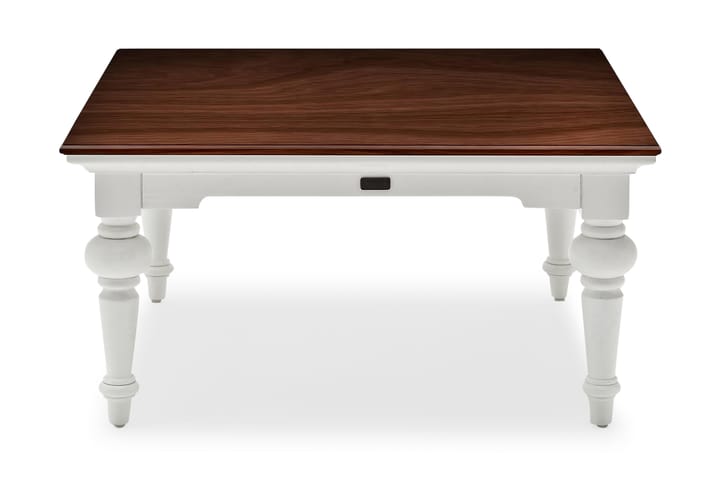 Soffbord Provence 100 cm med Förvaring Låda - Mahogny/Brun/Vit - Möbler - Bord & matgrupp - Soffbord