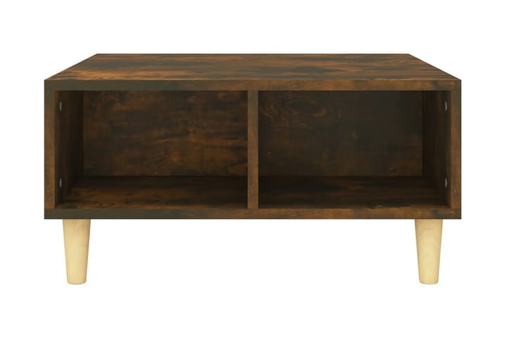 Soffbord rökfärgad ek 60x60x30 cm spånskiva - Brun - Möbler - Bord & matgrupp - Soffbord