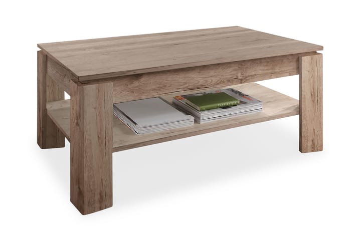 Soffbord Rifallet 110 cm med Förvaring Hylla - Beige - Möbler - Bord & matgrupp - Soffbord