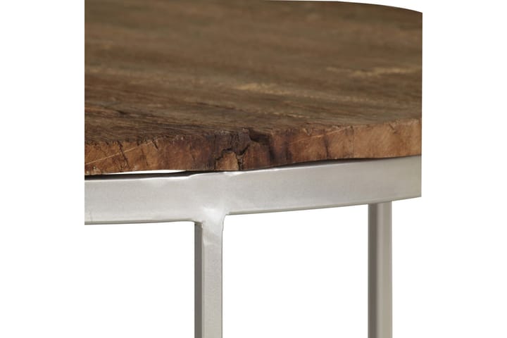 Soffbord set 2 st återvunnet trä och stål - Brun - Möbler - Bord & matgrupp - Soffbord