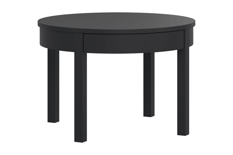 Soffbord Simple 80 cm Runt med Förvaring Lådor Högt Svart - VOX - Möbler - Bord & matgrupp - Soffbord