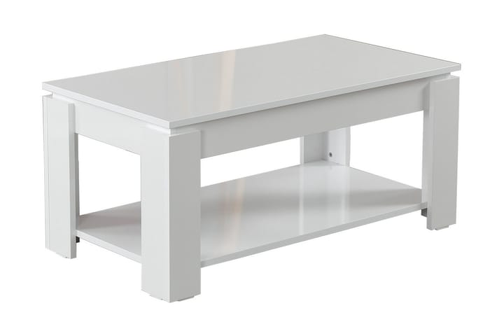Soffbord Skoglund 104 cm med Förvaring Hylla - Vit - Möbler - Bord & matgrupp - Soffbord
